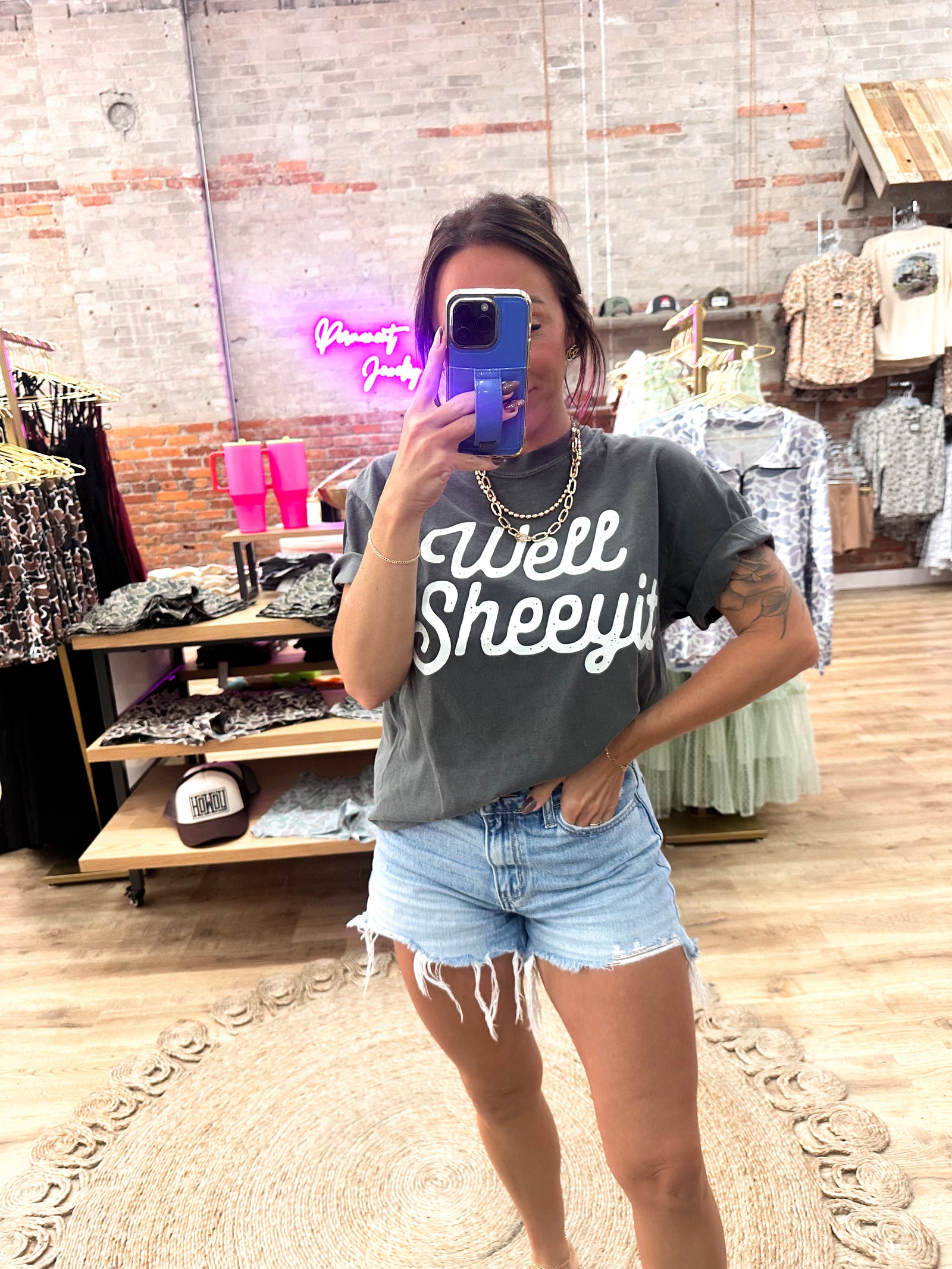 Well Sheeyit Comfort Color Tee - Charcoal