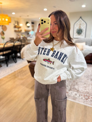 Outer Banks Embroidered Crew Neck