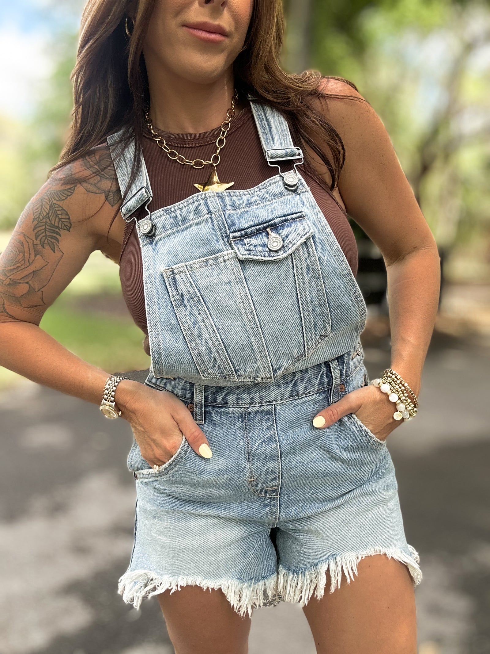Just a Little Country Denim Overalls