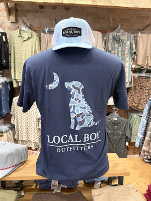 Local Boy Distressed LCF Cobalt Dog & Moon Tee