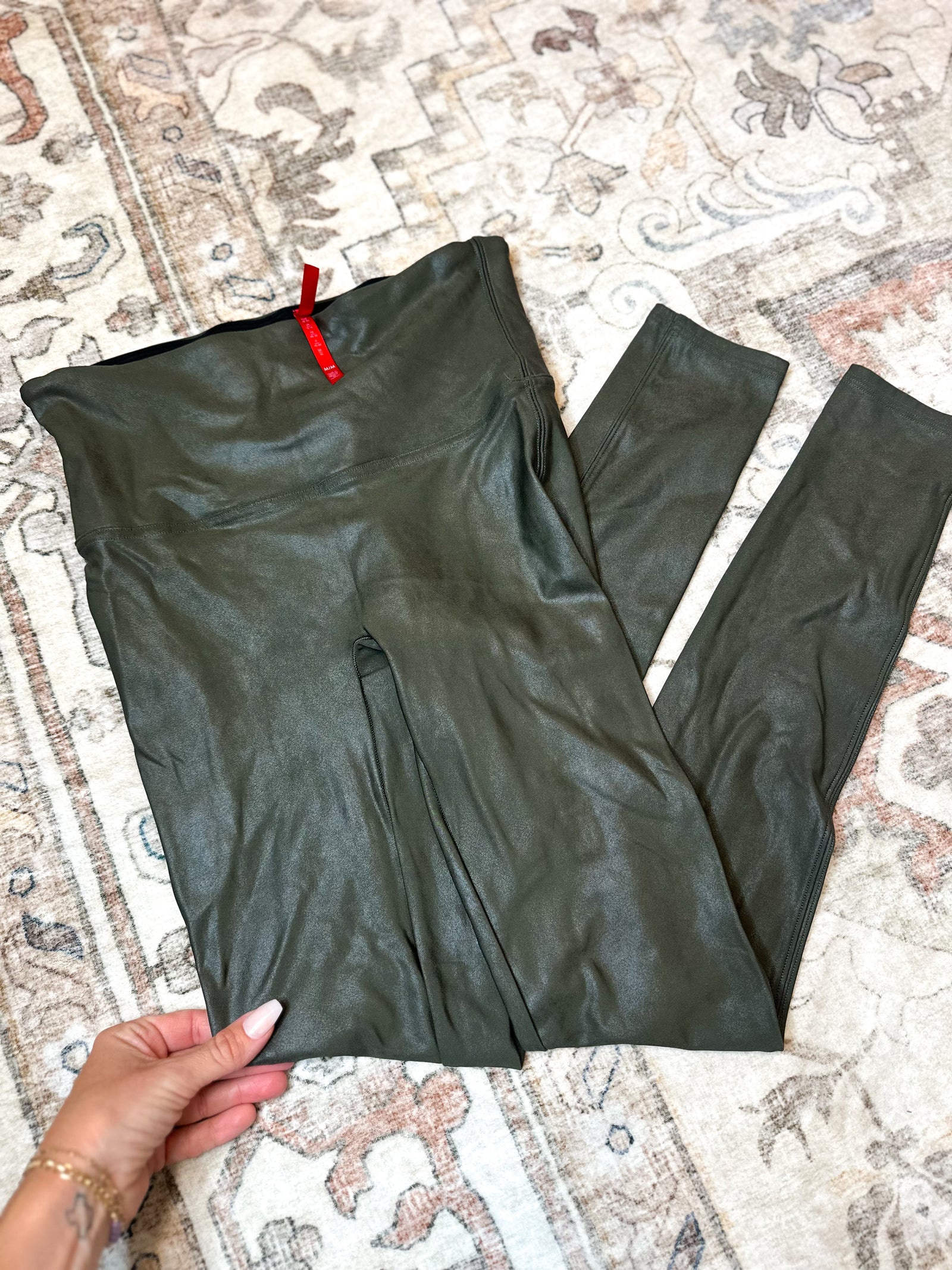 Spanx Faux Leather Leggings - Size Medium