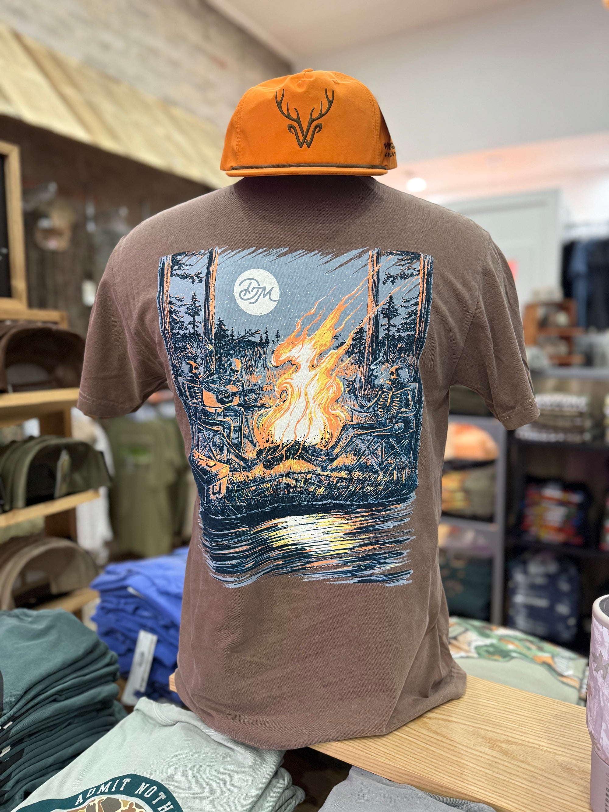 Skelly By Da Fire Tee - Espresso