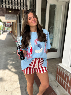 Americana Charm Patchwork Top