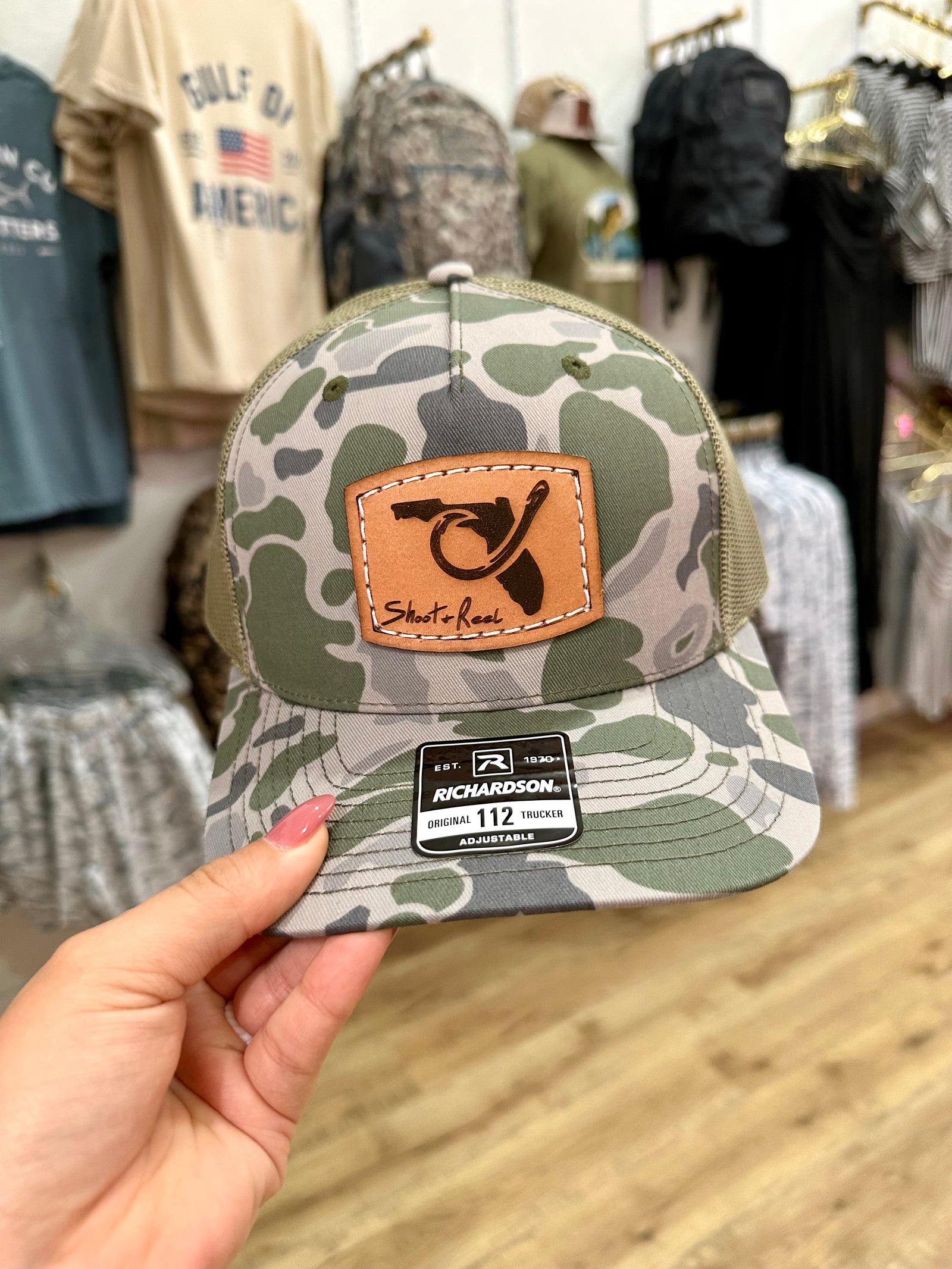 Marsh Duck Camo FL Hook Patch Men's Hat