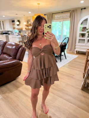 Tanner Babydoll Ruffle Layered Romper