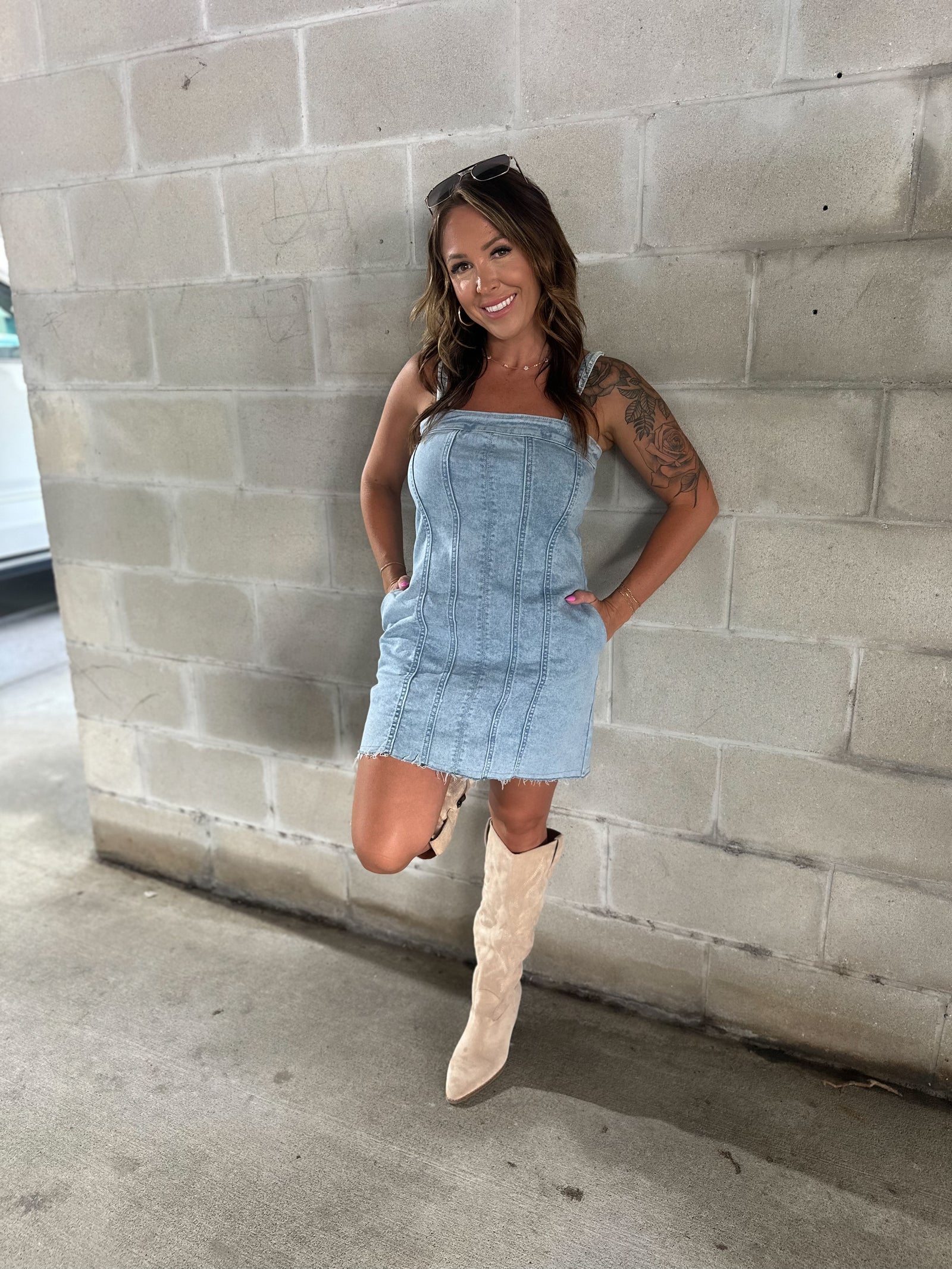 Something You Proof Denim Dress