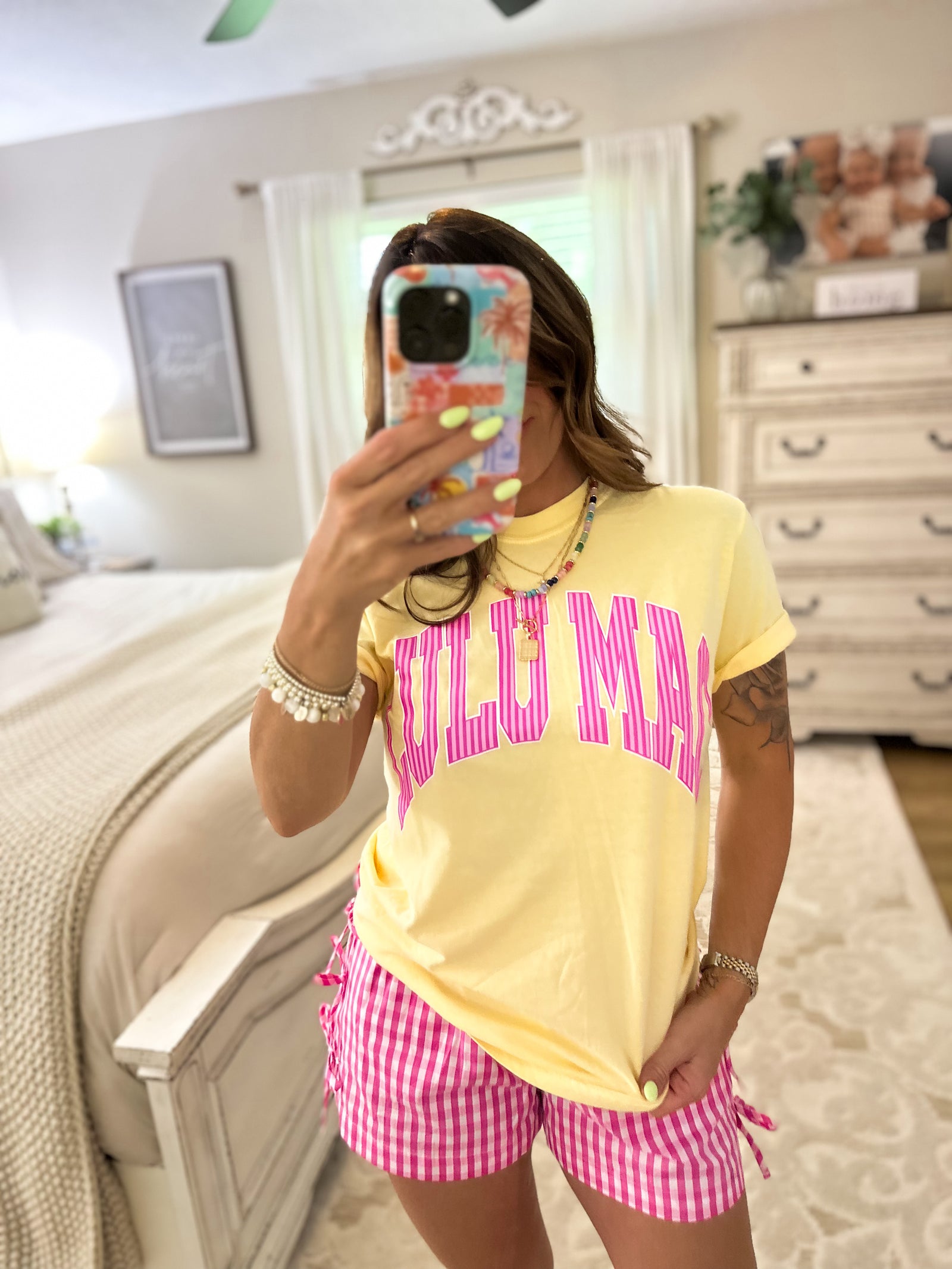 LuluMac Stripes Tee - Pink/Butter