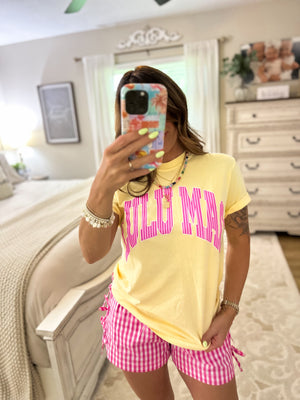 LuluMac Stripes Tee - Pink/Butter