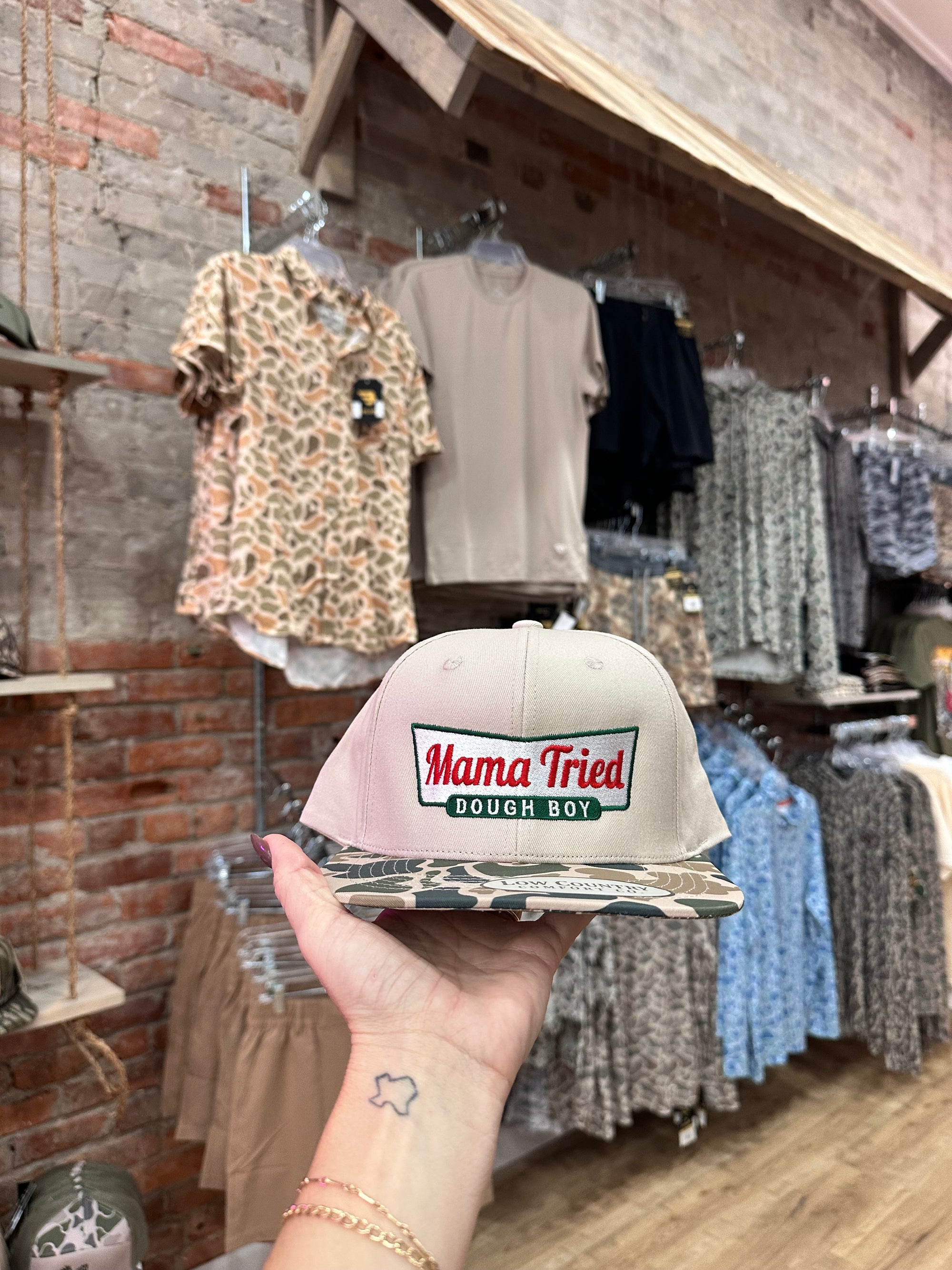 Dough Boy Mama Tried Flat Bill Hat