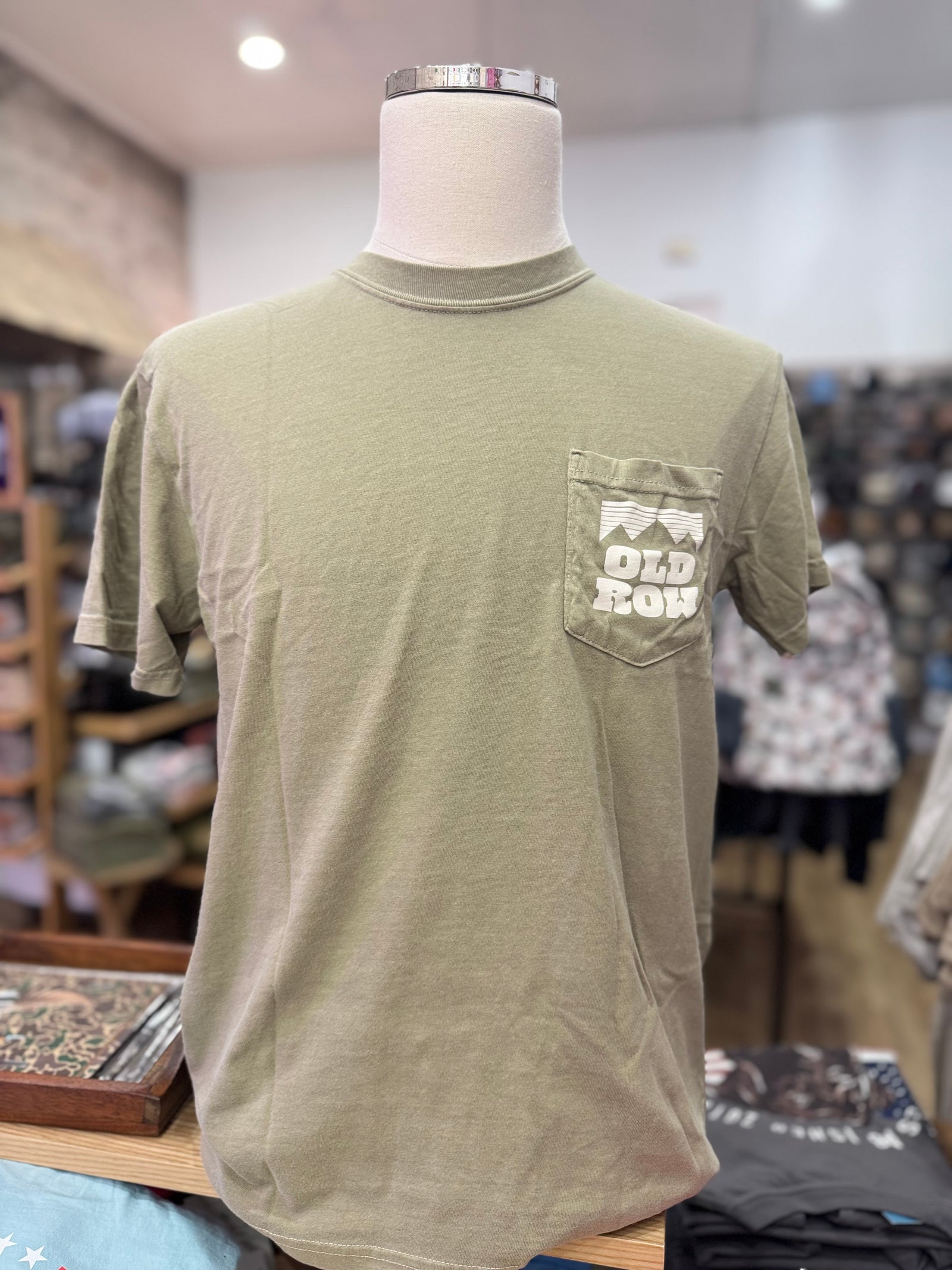 Old Row Bucking Armadillo Tee - Khaki