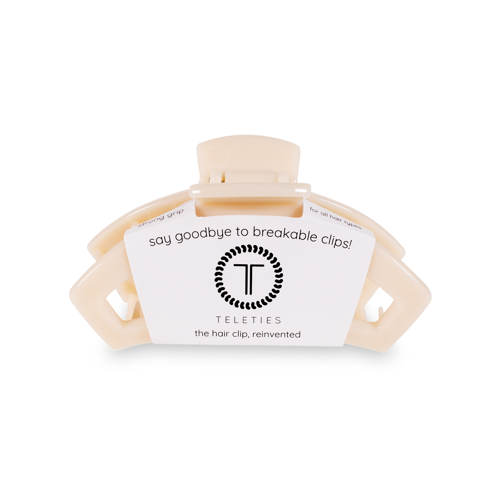 Open Hair Clip | Medium | Almond Beige