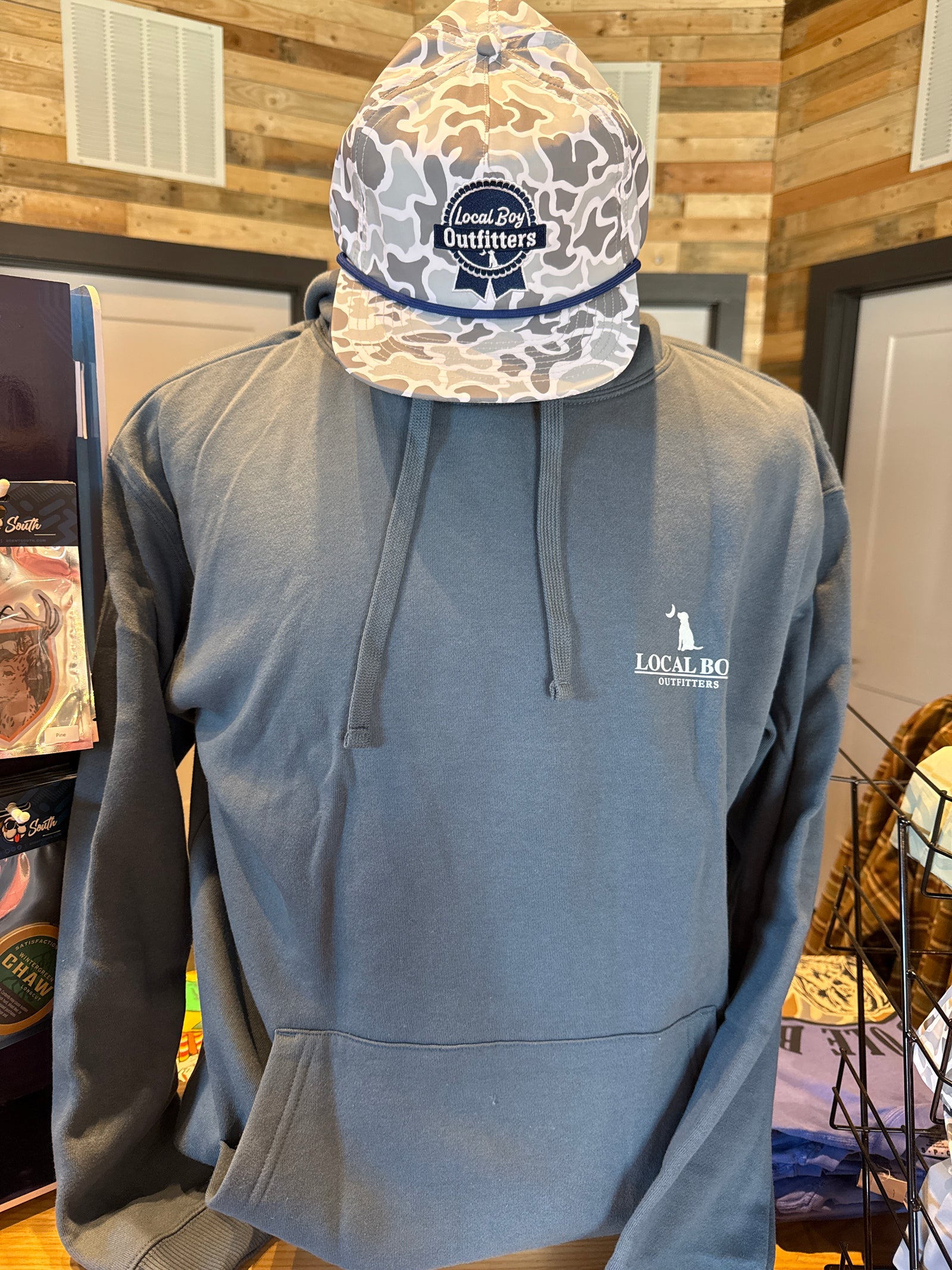 Local Boy Distressed LCF Cobalt Circle Hoodie