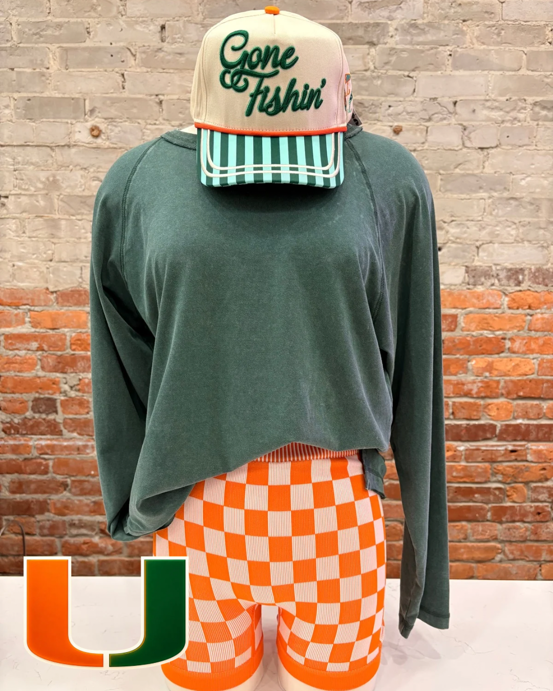 Sloane Acid Washed Long Sleeve Top - Emerald