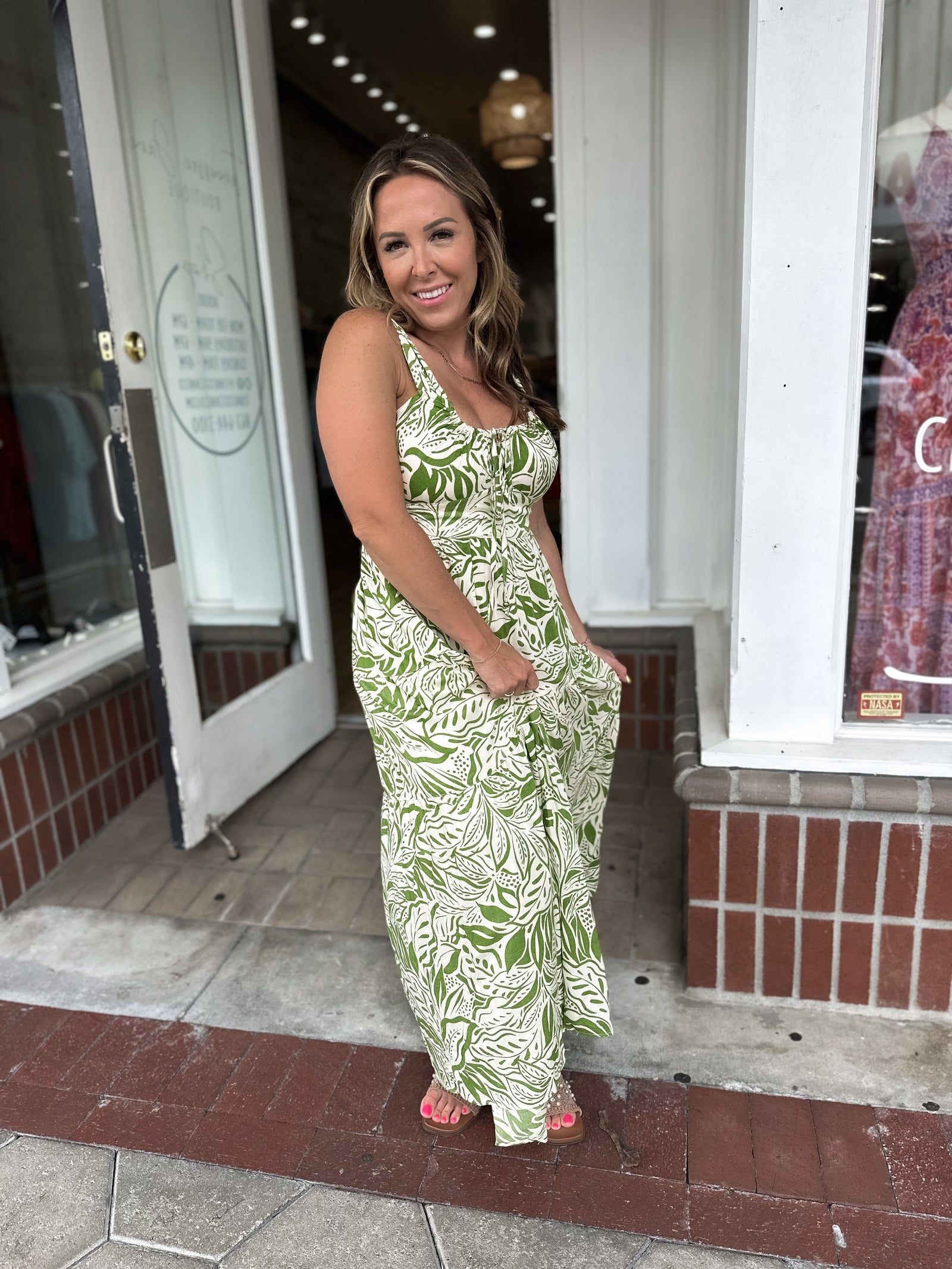 Take Me To Cabo Twist Front Maxi Dress