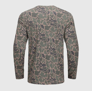 Honey Hole Performance Long Sleeve - Duck Camo