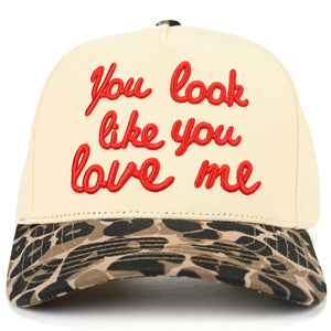 You Look Like You Love Me Trucker Hat - Leopard