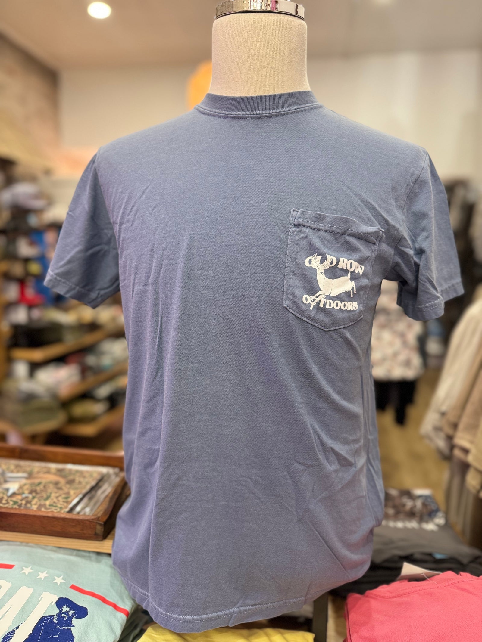 Old Row Chasing Tail Tee - Blue Jean