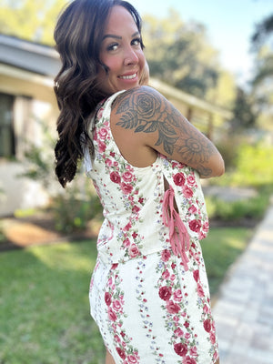 Stella Grace Floral Printed 2-Piece