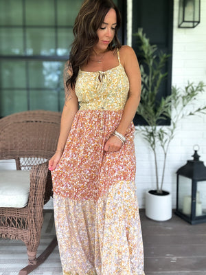Ivy Patchwork Maxi Dress