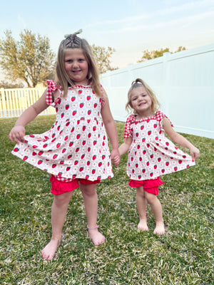 Berry Blossom Gingham Set