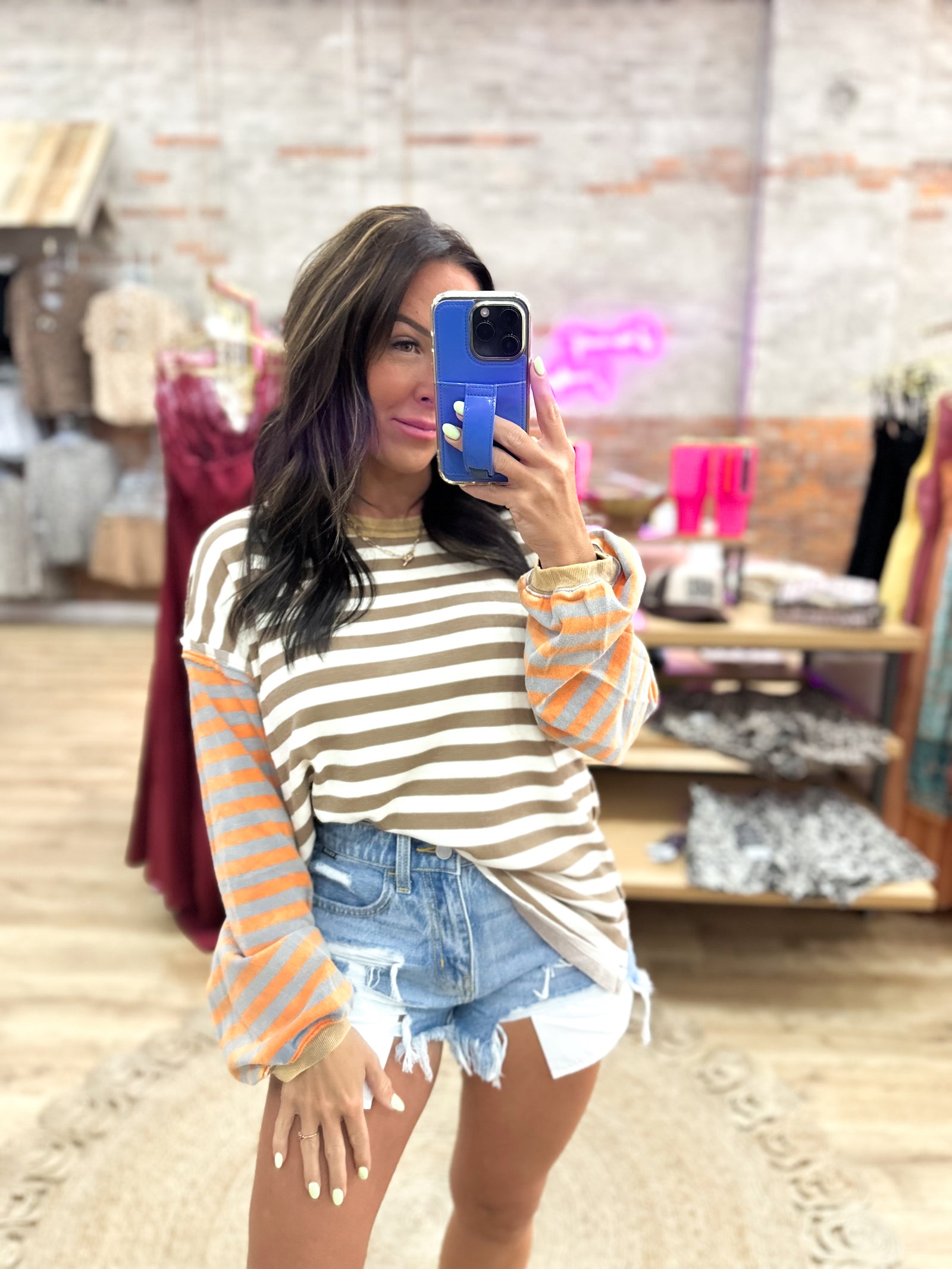 Natalie Contrasting Stripe Top