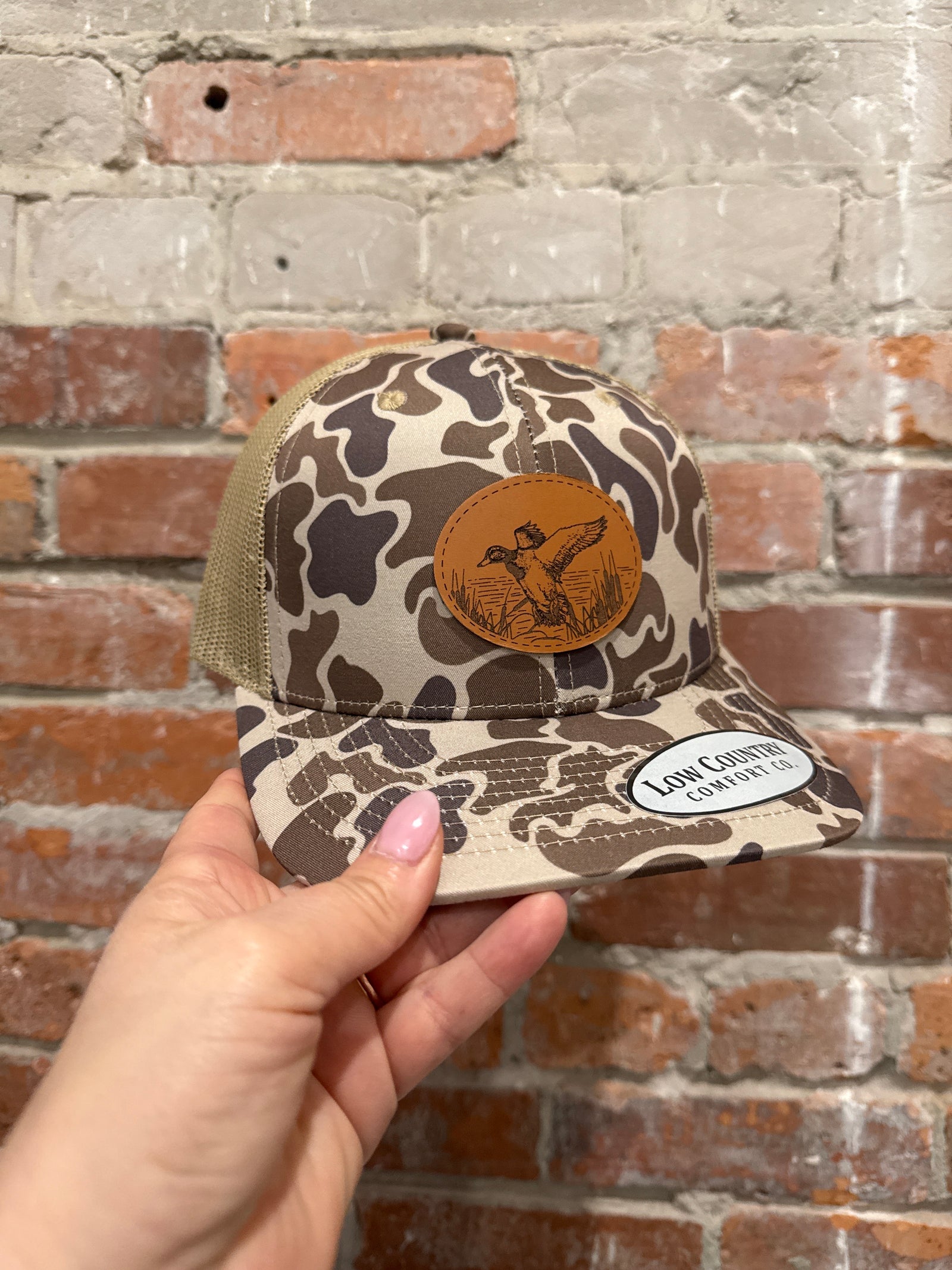 Duck Landing Patch Brown/Khaki Hat