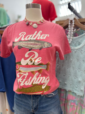 Rather Be Fishin' Comfort Colors Tee