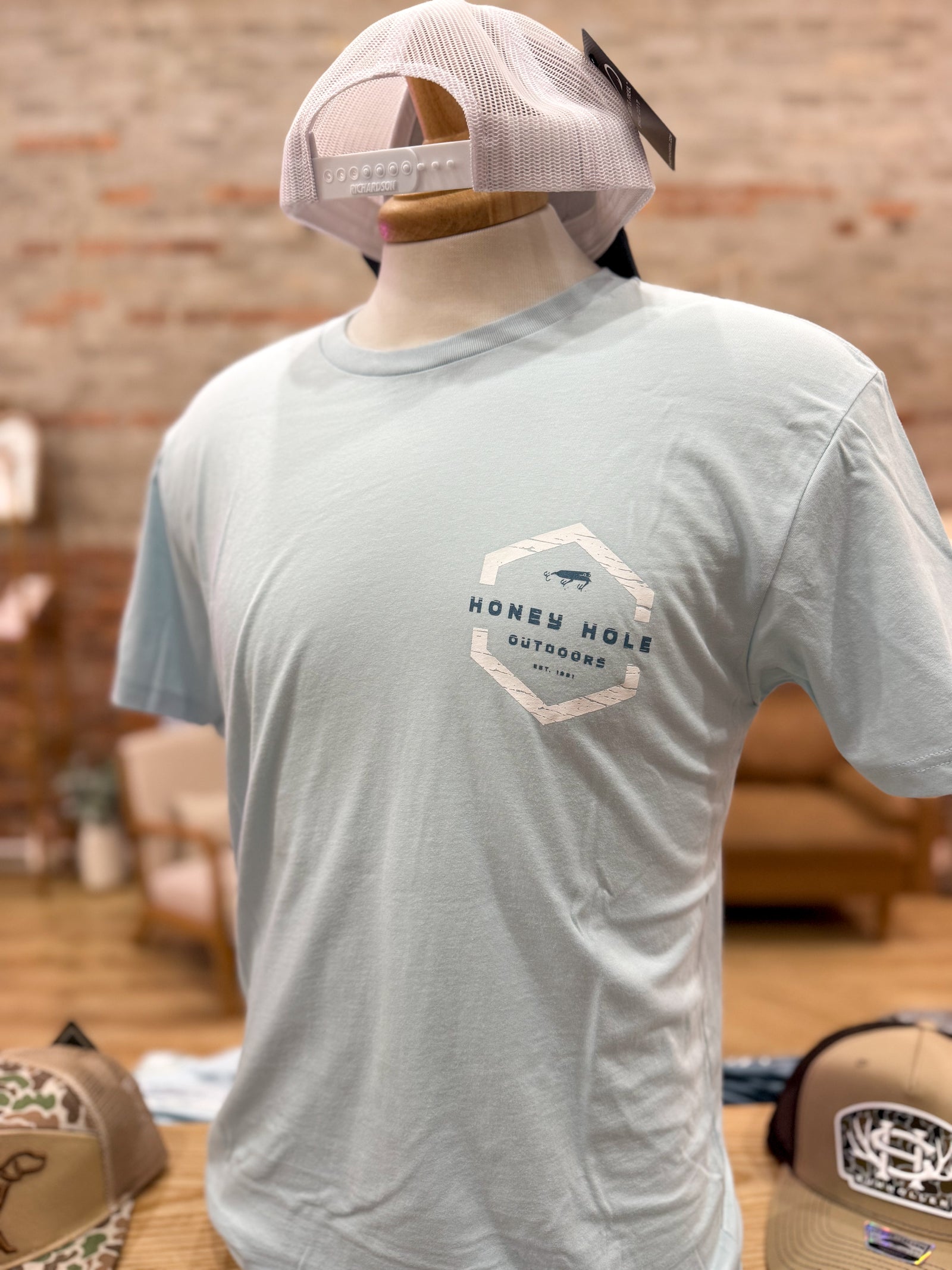 Honey Hole Outdoors Tee - Redfish Hex