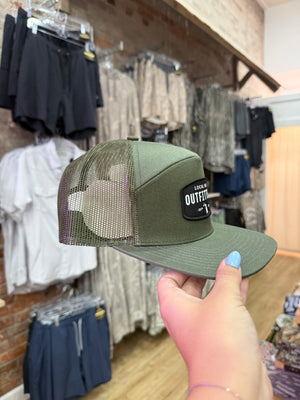 Local Boy Woven Patch Green 7 Panel Hat