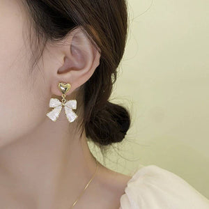 Bow Drop Earrings