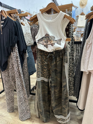 Whiskey Weather Camo & Leopard Joggers