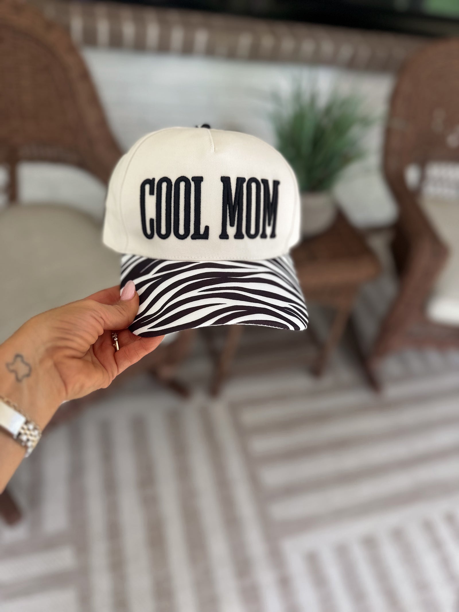 Cool Mom Trucker Hat - Zebra