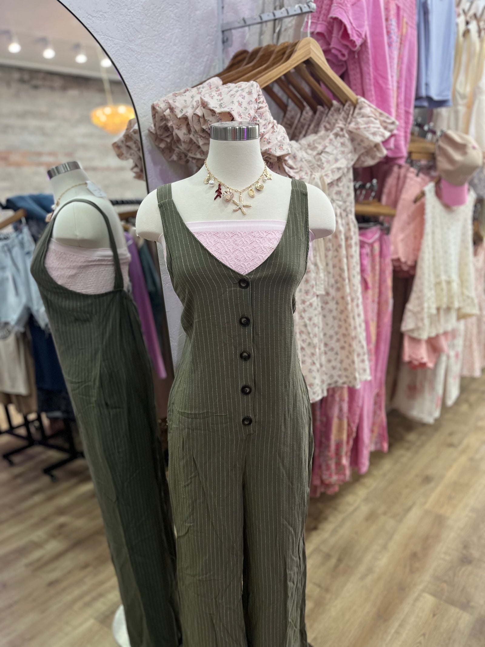 Shiloah Pinstripe Jumpsuit