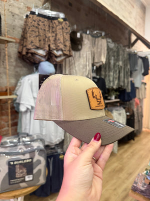 Shoot & Reel SR Rack Patch Hat - Khaki/Chocolate