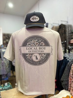 Local Boy Graphic Short Sleeve Heather Blend Crew - Vintage Sphere
