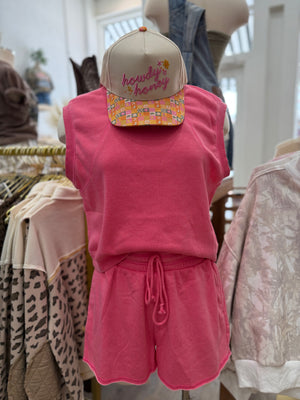 Kamri Lounge Set-Taffy Pink
