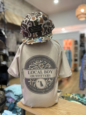 Youth Local Boy Graphic Heather Blend Crew - Vintage Sphere