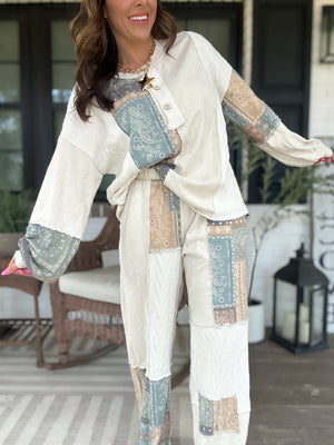 Gemma Bandana Patchwork Top