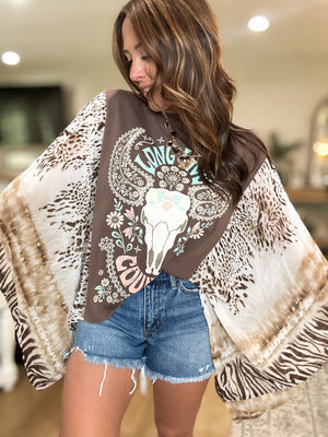 Long Live Cowgirls Flutter Sleeve Tee