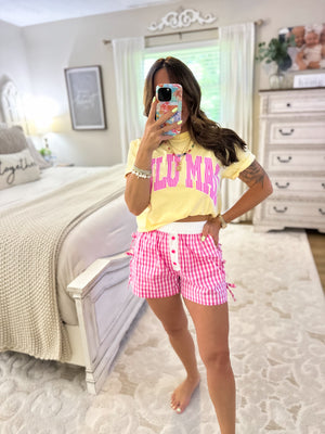 LuluMac Stripes Tee - Pink/Butter