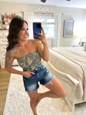 Bronwyn Bottomland Camo Tube Top