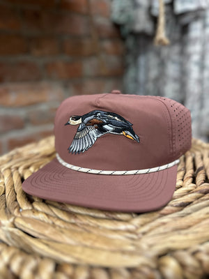 Local Boy Gadwall Perforated Flat Brim Hat