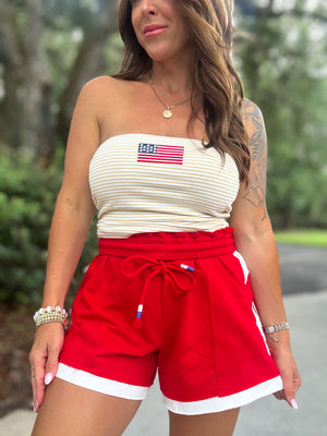 Darling Babe Stars and Stripes Tube Top