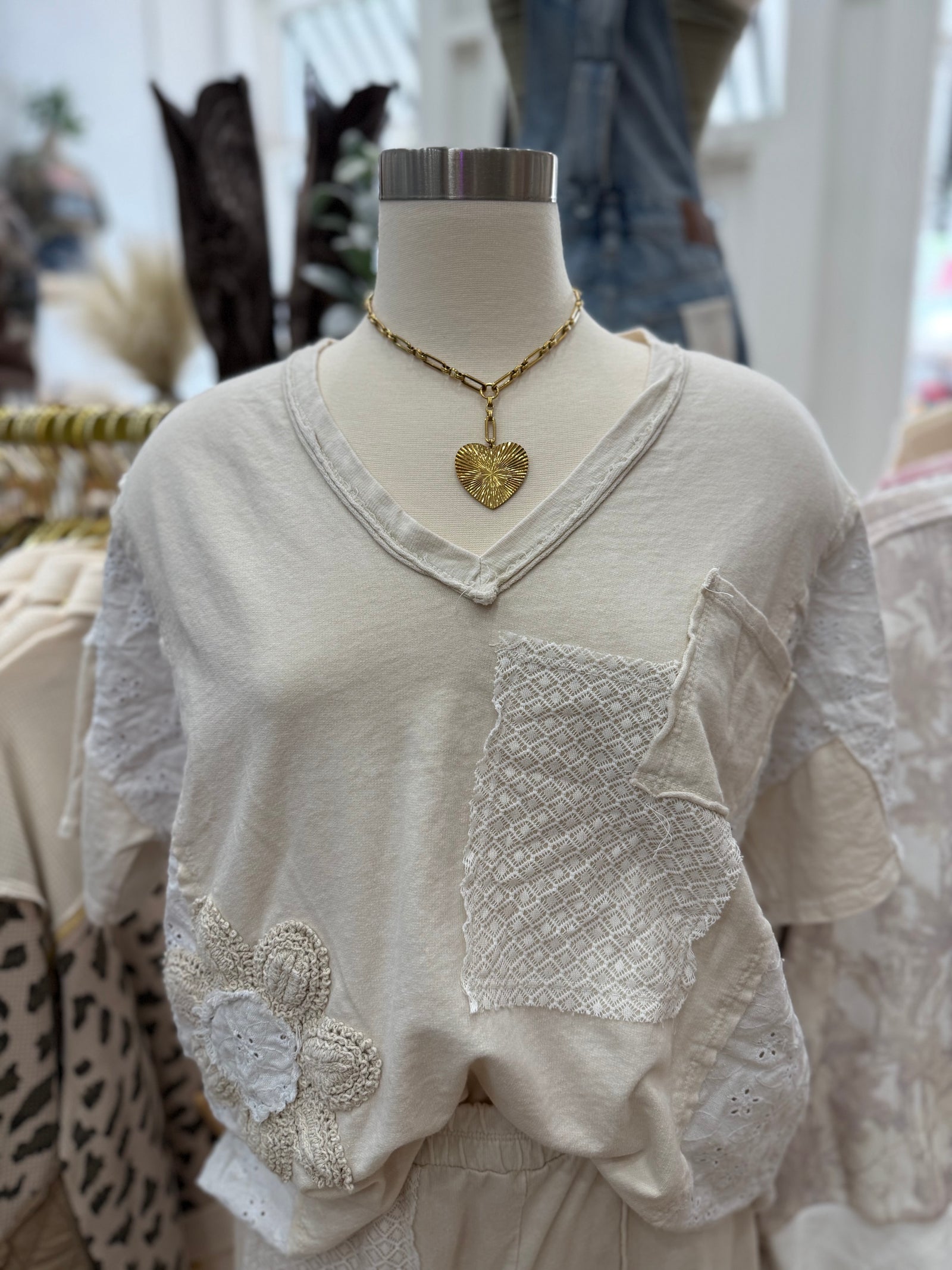 Faith Renee Patchwork Top