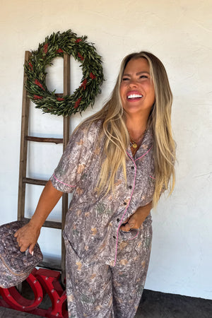 Camo Quilted Puffer Make Up Bag