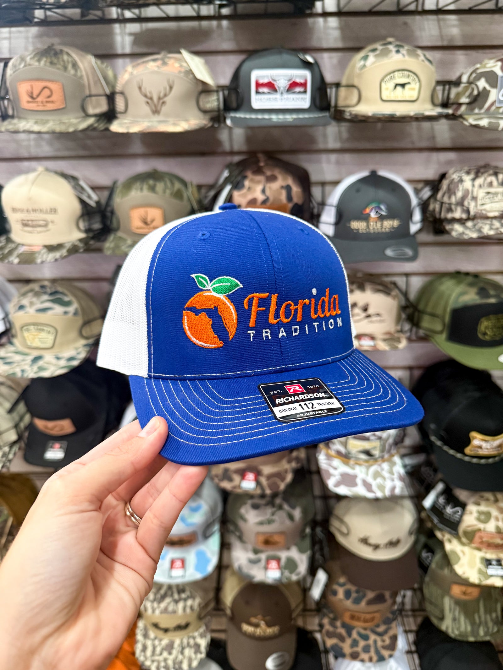 Florida Traditions Hat - Royal FL Citrus