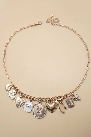 Laced In Love Charm Necklace