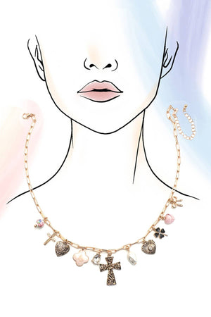 Count My Lucky Stars Charm Necklace