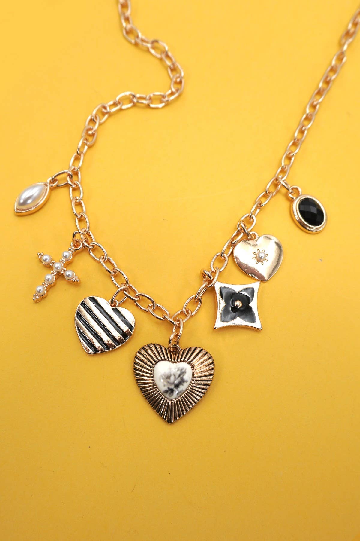 Vintage Heart Charm Necklace