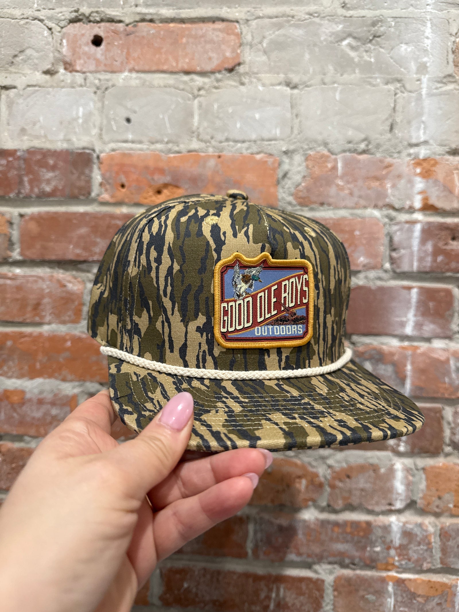 Good Ole Boys Hunter Patch Bottomland With Rope Hat